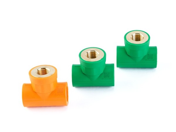 PPR大端面内牙三通（CW617N欧标铜)