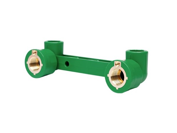 PPR防触电双连内牙弯（CW617N欧标铜)