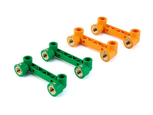 PPR防触电双连内牙弯（CW617N欧标铜)