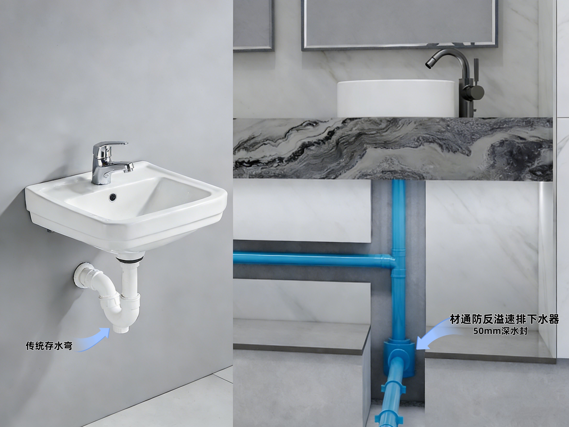 台盆反溢、排水慢？让这款专用下水器拯救你的洗漱时光！