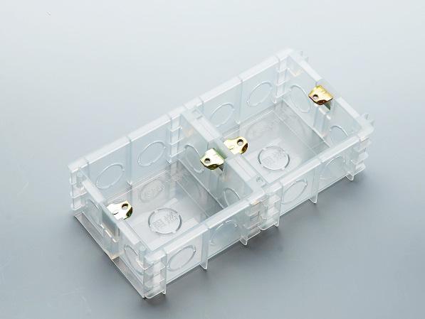 PVC透明86无缝式接线底盒