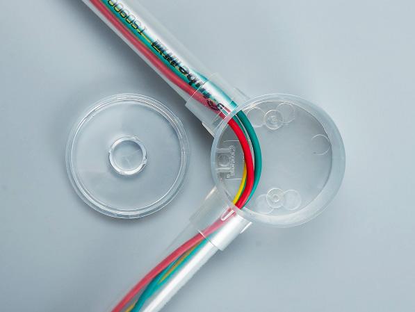 PVC透明圆单通接线底盒